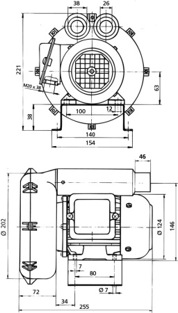 вентилятор высокого давления robust (3 х 380- 440 в)