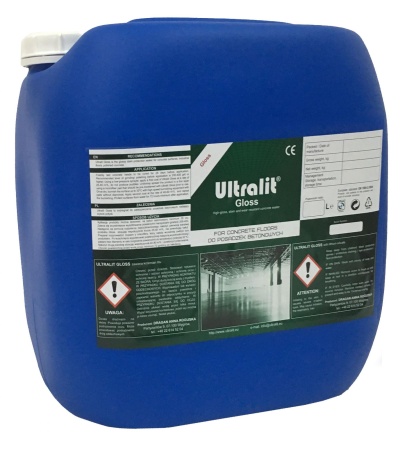 глянцевая литиевая полировочная пропитка для бетона ultralit gloss / сух. ост. 21% (30 л)